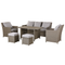 Beliani FONTI - Lounge set for 5 - Natural - PE rattan