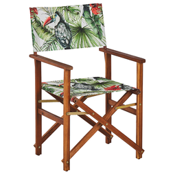 Beliani CINE - Garden chair set of 2 - Green/White/Toucan - Polyester