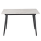 Beliani EFTALIA - Extendable dining table - White - 80 x 120/150 cm - MDF