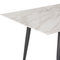 Beliani EFTALIA - Extendable dining table - White - 80 x 120/150 cm - MDF