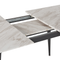 Beliani EFTALIA - Extendable dining table - White - 80 x 120/150 cm - MDF