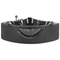 Beliani TOCOA II - Corner bath whirlpool - Black - 146 x 207 cm - Acrylic