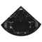 Beliani TOCOA II - Corner bath whirlpool - Black - 146 x 207 cm - Acrylic