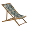 Beliani ANZIO - Beach chair set of 2 - Light wood/Pelican - Polyester