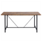 Beliani SARITAS - Dining table - Dark wood color - 80 x 160 cm - MDF