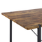Beliani SARITAS - Dining table - Dark wood color - 80 x 160 cm - MDF