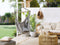 Beliani BONEA - Hanging chair - Light gray - Cotton