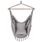 Beliani BONEA - Hanging chair - Light gray - Cotton