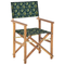 Beliani CINE - Garden chair set of 2 - Green/Wood/Olive - Polyester