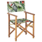 Beliani CINE - Garden chair set of 2 - Light wood/Green/Toucan - Polyester