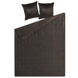 Beliani RAYEN - Plaid with cushions - Brown - 160 x 220 cm - Polyester