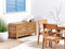 Beliani RIVIERA - Cushion box - Light wood color - 130 cm - Acacia wood