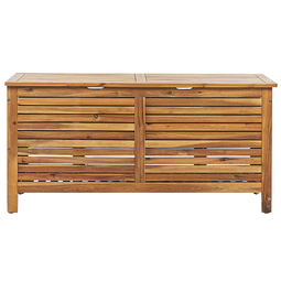 Beliani RIVIERA - Cushion box - Light wood color - 130 cm - Acacia wood