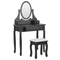 Beliani ASTRE - Dressing table - Black - MDF