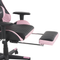 Beliani VICTORY - Gaming chair - Pink/Black - Faux leather