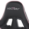 Beliani VICTORY - Gaming chair - Pink/Black - Faux leather