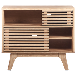 Beliani CLEVELAND - Sideboard - Light wood color - MDF