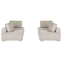 Beliani TIBRO - Modular sofa - Beige - Polyester