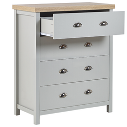 Beliani CLIO - Chest of drawers - Gray - Fibreboard