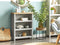 Beliani CLIO - Bookcase - Gray - 3 shelves - Fiberboard