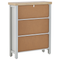 Beliani CLIO - Bookcase - Gray - 3 shelves - Fiberboard