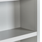 Beliani CLIO - Bookcase - Gray - 3 shelves - Fiberboard
