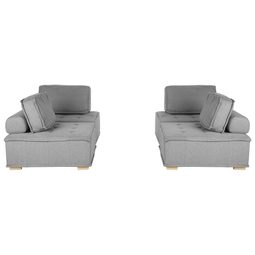 Beliani TIBRO - Modular sofa - Gray - Polyester
