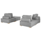 Beliani TIBRO - Modular sofa - Gray - Polyester