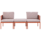 Beliani TERRACINA - Lounge set for 2 - Orange - Aluminum