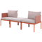 Beliani TERRACINA - Lounge set for 2 - Orange - Aluminum