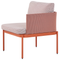 Beliani TERRACINA - Lounge set for 2 - Orange - Aluminum
