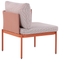 Beliani TERRACINA - Lounge set for 2 - Orange - Aluminum
