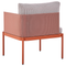 Beliani TERRACINA - Lounge set for 2 - Orange - Aluminum