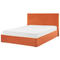 Beliani VION - Bed with storage space - Orange - 140 x 200 cm - Velvet