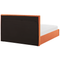 Beliani VION - Bed with storage space - Orange - 140 x 200 cm - Velvet