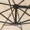 Beliani MONZA II - Floating parasol - Beige - Polyester