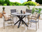 Beliani MALETTO - Garden table - Gray - 120 x 120 cm - Aluminum