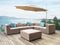 Beliani SAVONA II - Floating parasol - Taupe/White - Polyester