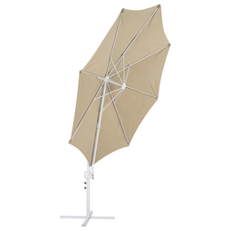 Beliani SAVONA II - Floating parasol - Taupe/White - Polyester