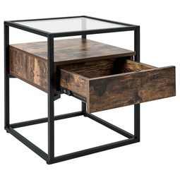 Beliani MAUK - Side table - Black - MDF