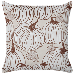Beliani GOURD - Decorative cushion set of 2 - Beige - 45 x 45 cm - Velvet