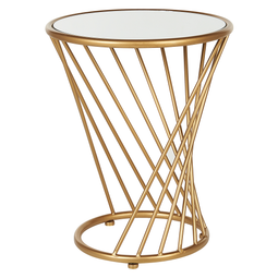 Beliani TWIST - Side table - Gold - Iron