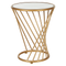 Beliani TWIST - Side table - Gold - Iron