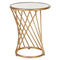 Beliani TWIST - Side table - Gold - Iron