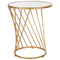 Beliani TWIST - Side table - Gold - Iron