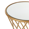 Beliani TWIST - Side table - Gold - Iron