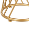 Beliani TWIST - Side table - Gold - Iron