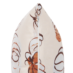 Beliani CUCURBITA - Decorative cushion - Beige - 45 x 45 cm - Velvet