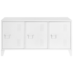 Beliani CARDIFF - Office cabinet - White - Steel