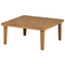 Beliani BARATTI - Garden chair set of 2 with coffee table - Light wood - Acacia wood